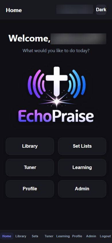 Designed for phones and tablets on stage