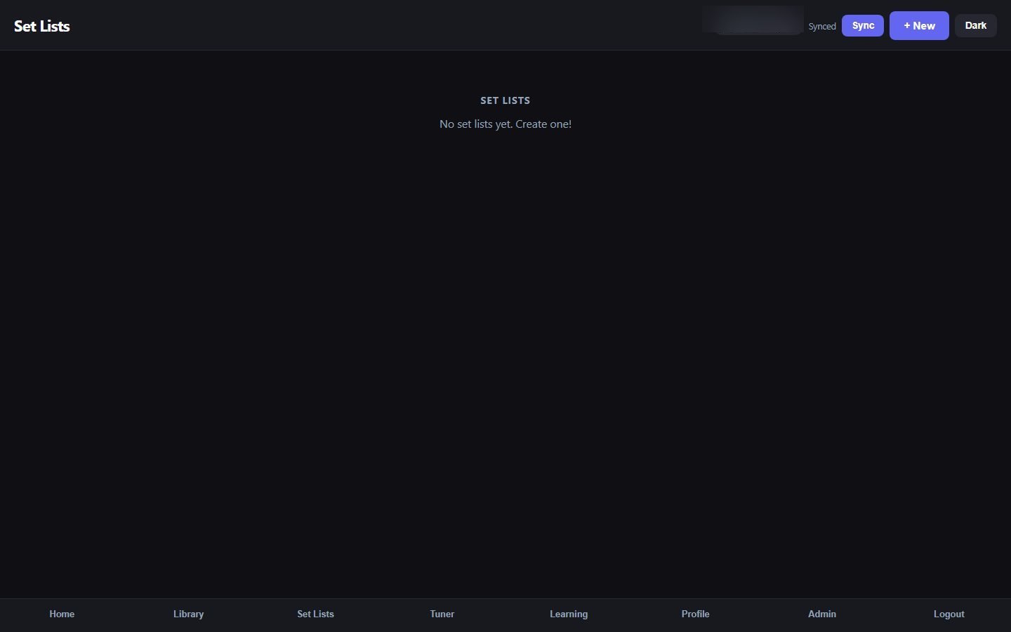 Per-user setlists, ready for Sunday morning