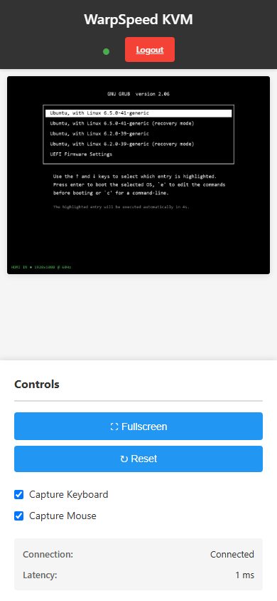 Full console access from a phone